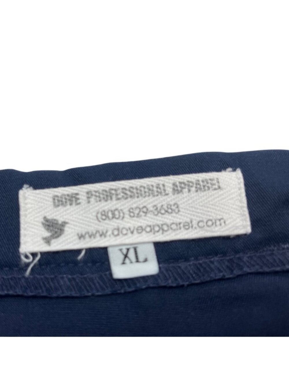 Dove Professional Apparel Navy Blue Medical Scrub Pants XL Polyester Cotton Blen - Picture 3 of 7